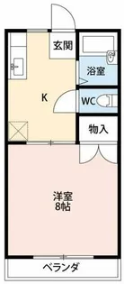 エタニティーPartⅡ【201号室】の間取り