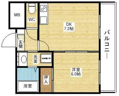 第5浦濱ビレッジ【2階】の間取り