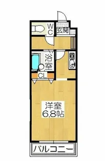 サンライズ牛川【210号室】の間取り
