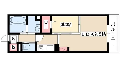 セジュール大山【206号室】の間取り