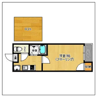 プレジール鳥飼【1階】の間取り