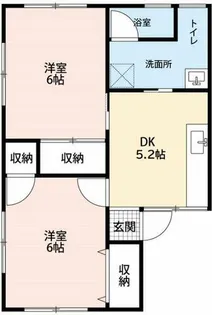 三陽荘【202号室】の間取り