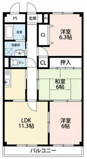 プレステージ15【105号室】の間取り