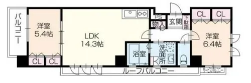 OA FLAT福沢町【8階】の間取り