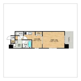ビュー博多【11階】の間取り