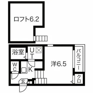 ハーモニーテラス外山【2階】の間取り