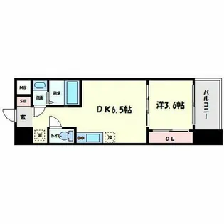 大阪府大阪市中央区北久宝寺町1丁目【マンション】の間取り