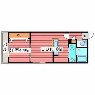 プルミエ福住【4階】の間取り