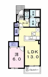 オルキスコート【1階】の間取り