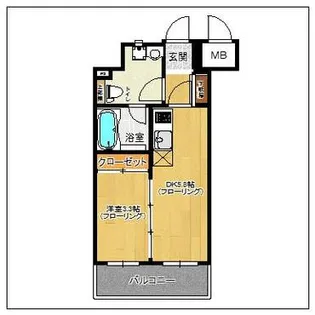 ルネッサンス21博多【6階】の間取り