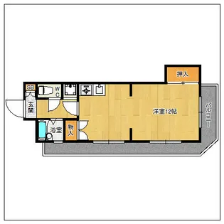 コンチェルトマンション【409号室】の間取り