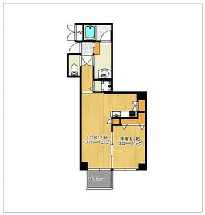 サンリベラ・プライム天神大名レジデンス【8階】の間取り