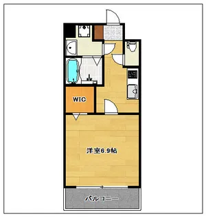 エンクレスト天神MODE【611号室】の間取り