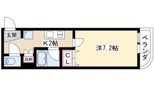 プロシード太閤通【2階】の間取り