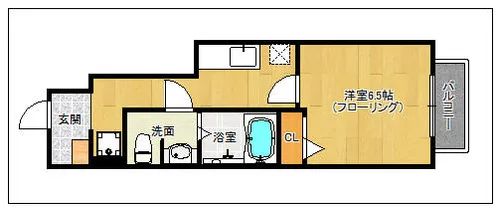 クレール筑紫野【105号室】の間取り