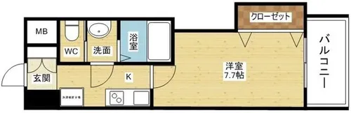 LUXE新大阪Ⅰ【6階】の間取り