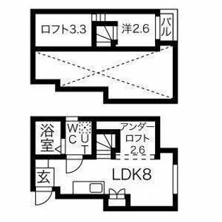 Maison Blanche【2階】の間取り