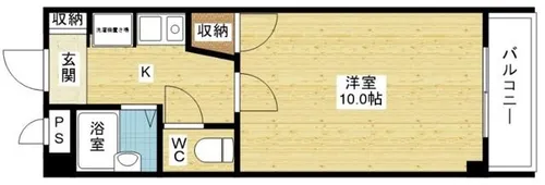 1Kの間取り画像