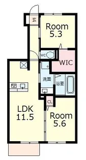 滋賀県東近江市東沖野3丁目【アパート】の間取り