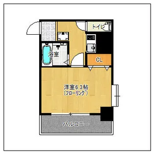 リンピアル大橋【506号室】の間取り