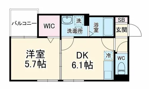S Apt.門真元町【1階】の間取り