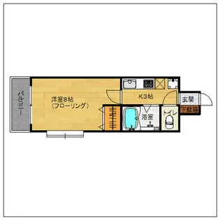 リファレンス呉服町【3階】の間取り