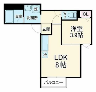S Apt.門真城垣町【1階】の間取り