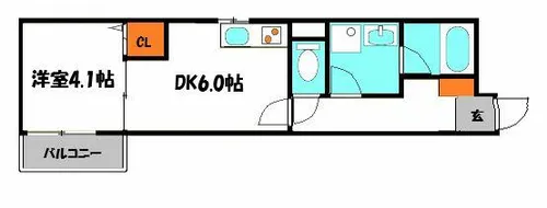 S Apt.門真城垣町【2階】の間取り