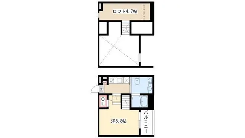 Siete Verano【1階】の間取り