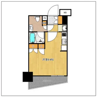 パークアクシス博多【407号室】の間取り