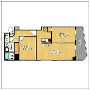 エムロード平尾【5階】の間取り