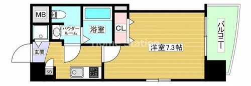 大阪府大阪市福島区吉野5丁目【マンション】の間取り