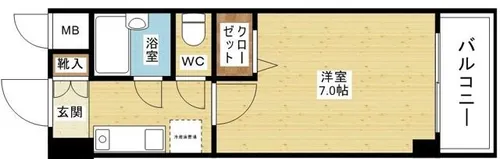 ノルデンハイム淡路【7階】の間取り