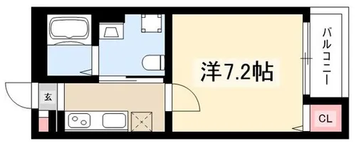 Beatus東別院【3階】の間取り