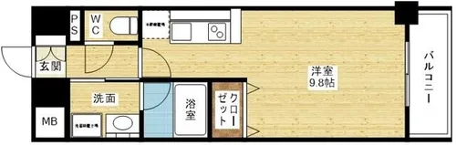 エル・セレーノ東三国【6階】の間取り