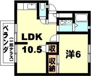 サンシティ平井A棟【207号室】の間取り