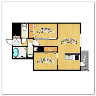 BLUE CROSS西公園【9階】の間取り