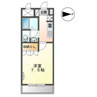 パレ・フローラ【1階】の間取り