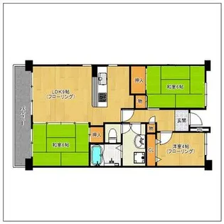 ステーションアベニュー10棟【308号室】の間取り