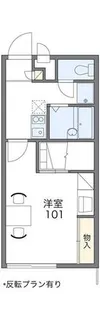 レオパレスサンヒルズ旭耀【105号室】の間取り
