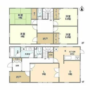 大阪府豊中市緑丘3丁目【一戸建】の間取り