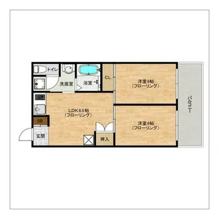 グランド平尾【7階】の間取り