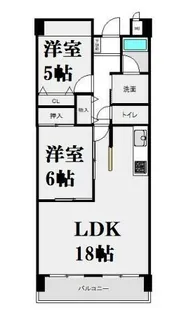 テルツォ南新在家【7階】の間取り