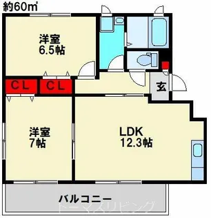 Prim Rose【2階】の間取り