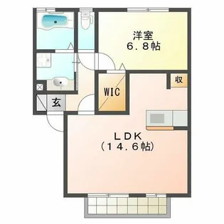 カーサヴェルデ【202号室】の間取り