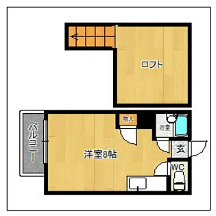 コンパートハウス白木原【206号室】の間取り