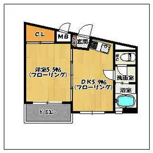エスポワール姪浜(姪の浜3丁目)【4階】の間取り