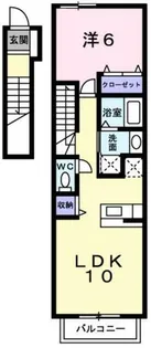 プラッツ くみのき【2階】の間取り