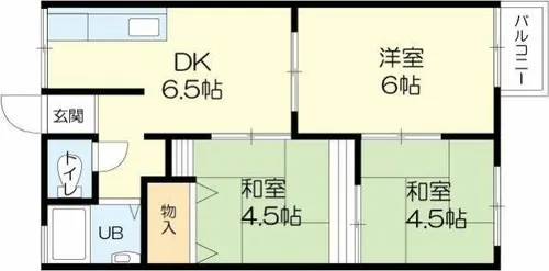 コスモハイツ【2階】の間取り