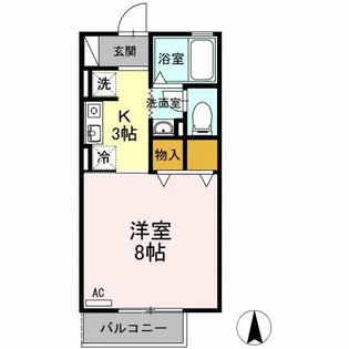 パークハウス南牛川【2階】の間取り